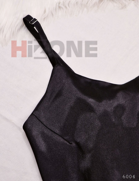 ست تاپ و شلوارک ساتن مدل ژولیت (مشکی) - Image 2