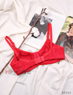 Alternative view of سوتین تک تمام نخ مدل پنبه (قرمز)