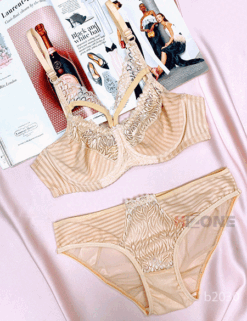 ست لباس زیر گیپوری مدل روناک (کرم)