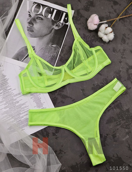 ست لباس زیر گیپوری مدل لیندا (فسفری)