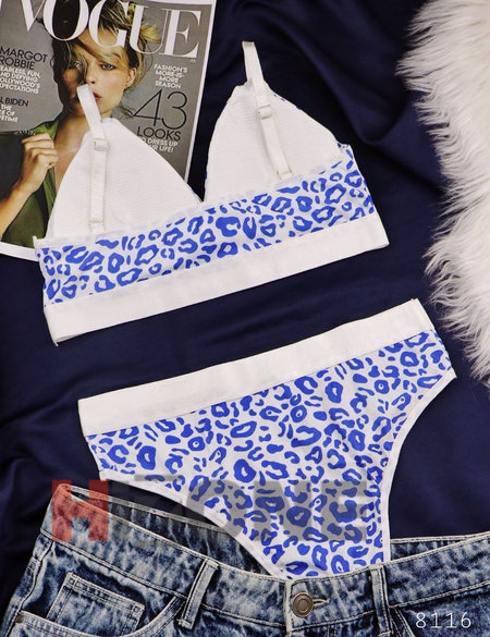 ست نیم تنه و شورت مدل شیوا (آبی) - Image 3