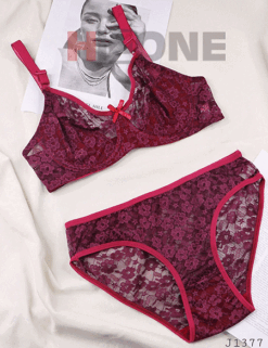 ست لباس زیر مدل آتوسا (زرشکی)