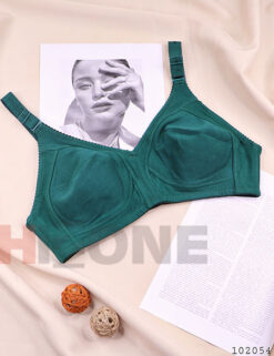 سوتین تک تمام نخ مدل گل پنبه (یشمی)