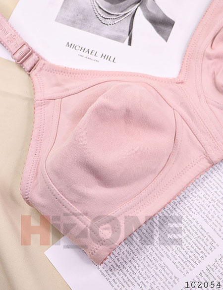 سوتین تک تمام نخ مدل گل پنبه (صورتی) - Image 3