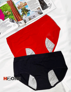 شورتکس نخی چتر رنگی پک دوتایی (مشکی/قرمز)