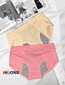 شورتکس نخی چتر رنگی پک دوتایی (کرم/گلبهی)