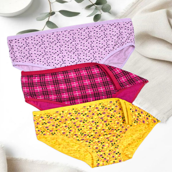 شورت نخی مدل سورپرایز (بسته سه عددی ) طرح 2