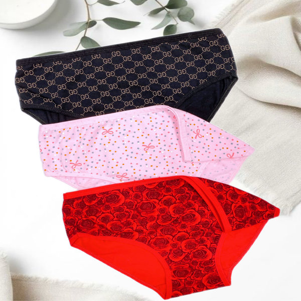 شورت نخی مدل سورپرایز (بسته سه عددی طرح تصادفی) - Image 3