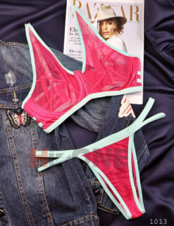 ست لباس زیر مدل لیموناد (مشکی صورتی )