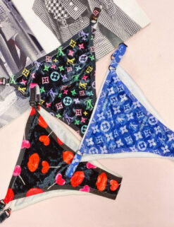 Alternative view of شورت مخمل طرح دار (بسته 3 عددی)