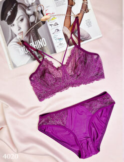 ست لباس زیر مدل لیدی پونیشا (بنفش)