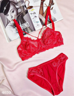 ست لباس زیر مدل لیدی پونیشا (قرمز)