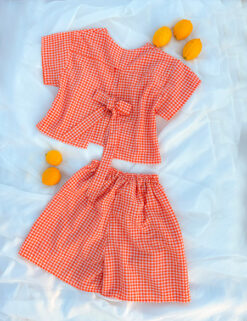 Alternative view of ست بلوز و شلوارک orange